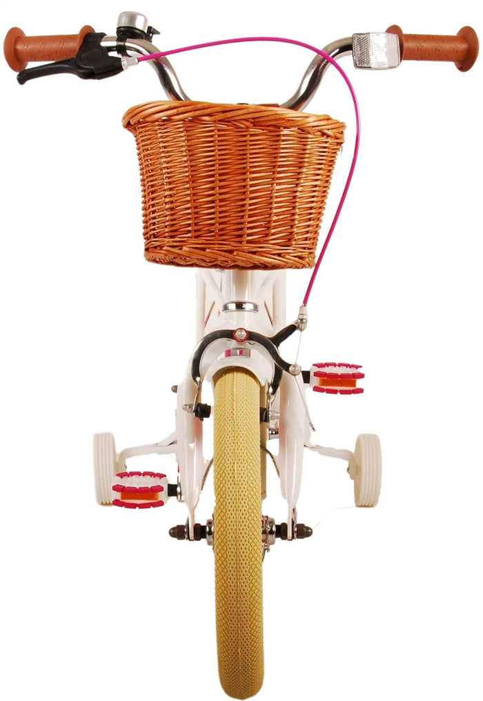 Volare Excellent Barncykel 14 tum, Vit - Lilla Cykelbutiken