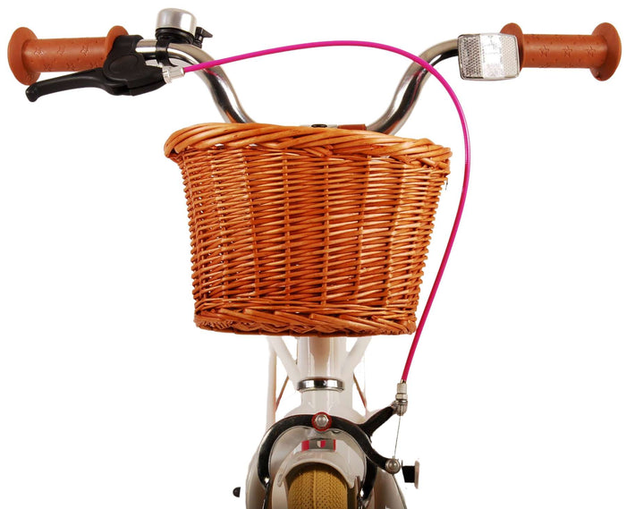 Volare Excellent Barncykel 14 tum, Vit - Lilla Cykelbutiken