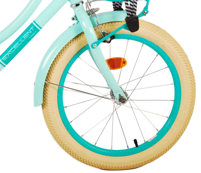 Volare Excellent Barncykel 18 tum, Grön - Lilla Cykelbutiken