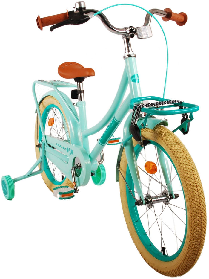 Volare Excellent Barncykel 18 tum, Grön - Lilla Cykelbutiken
