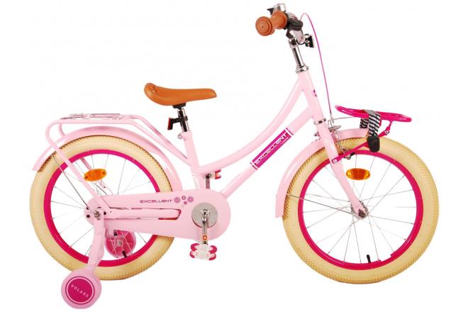 Volare Excellent Barncykel 18 tum, Rosa - Lilla Cykelbutiken