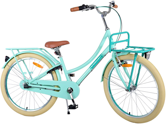 Volare Excellent Barncykel 24 tum, Grön 3 Växlar - Lilla Cykelbutiken