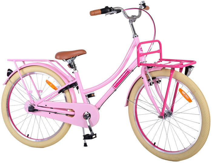 Volare Excellent Barncykel 24 tum, Rosa 3 Växlar - Lilla Cykelbutiken