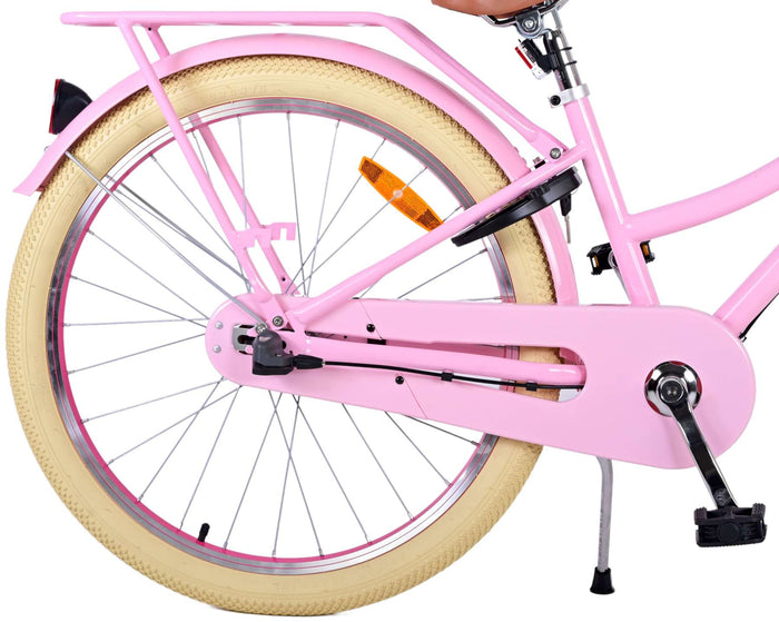 Volare Excellent Barncykel 24 tum, Rosa 3 Växlar - Lilla Cykelbutiken
