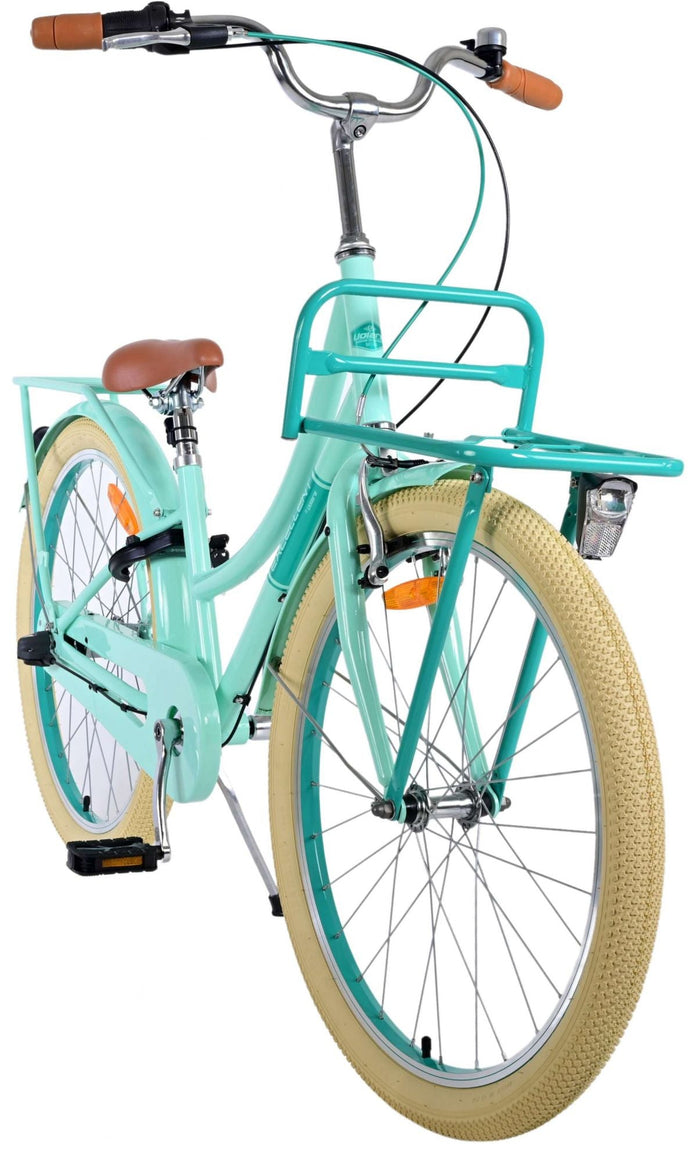 Volare Excellent Barncykel 24 tum, Grön 3 Växlar - Lilla Cykelbutiken