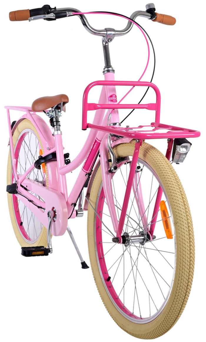 Volare Excellent Barncykel 24 tum, Rosa 3 Växlar - Lilla Cykelbutiken