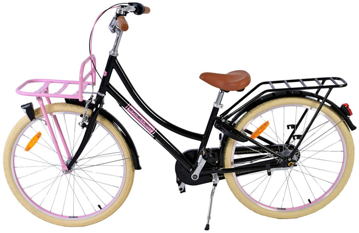 Volare Excellent Barncykel 24 tum, Svart 3 Växlar - Lilla Cykelbutiken