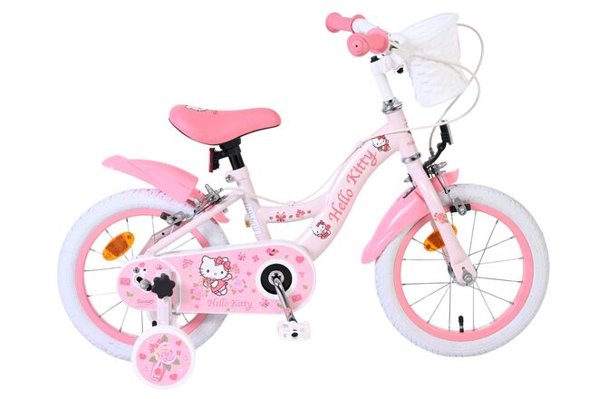 Hello Kitty Rosa 14 tum – Barncykel med två handbromsar
