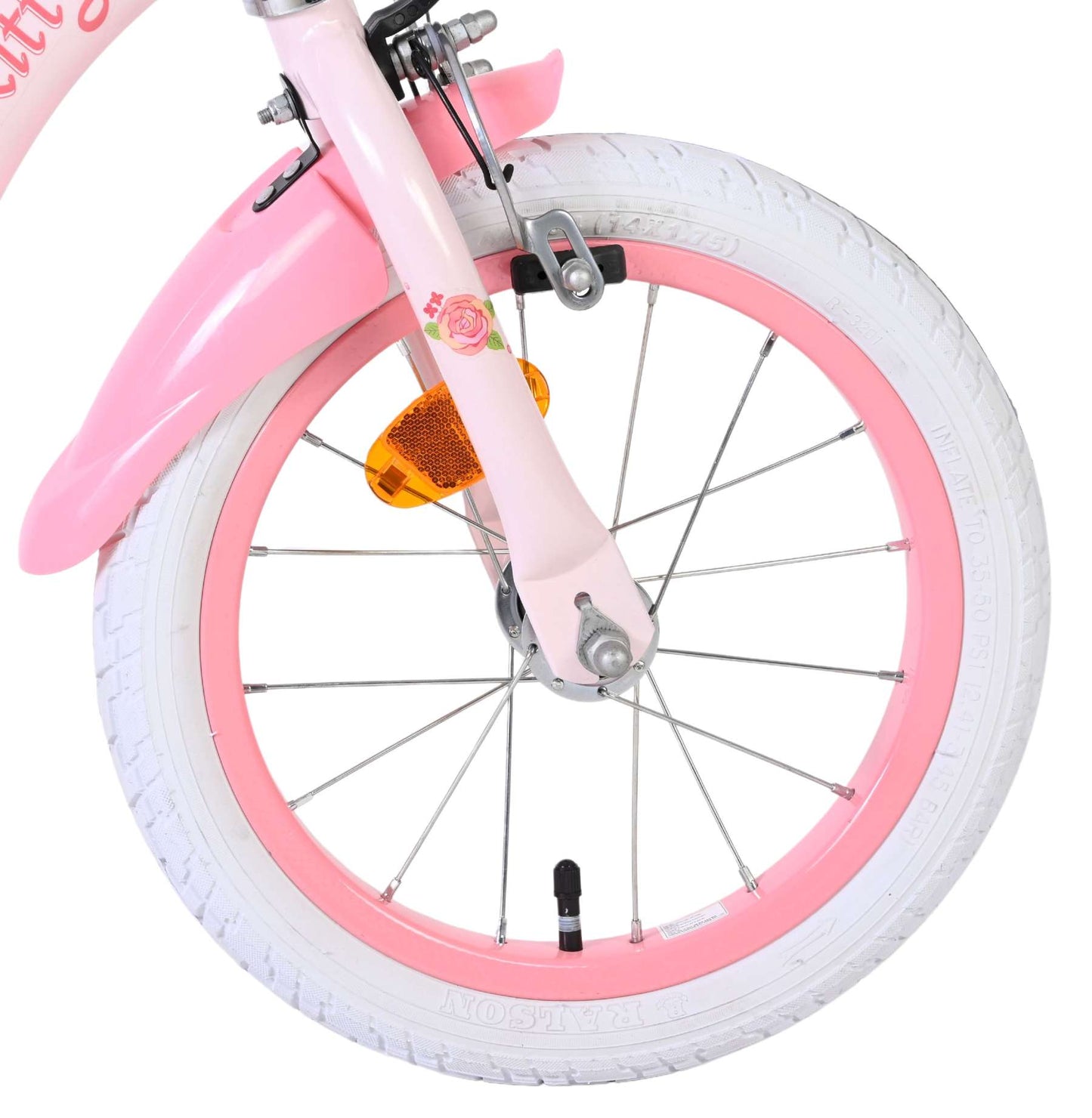 Hello Kitty Rosa 14 tum – Barncykel med två handbromsar