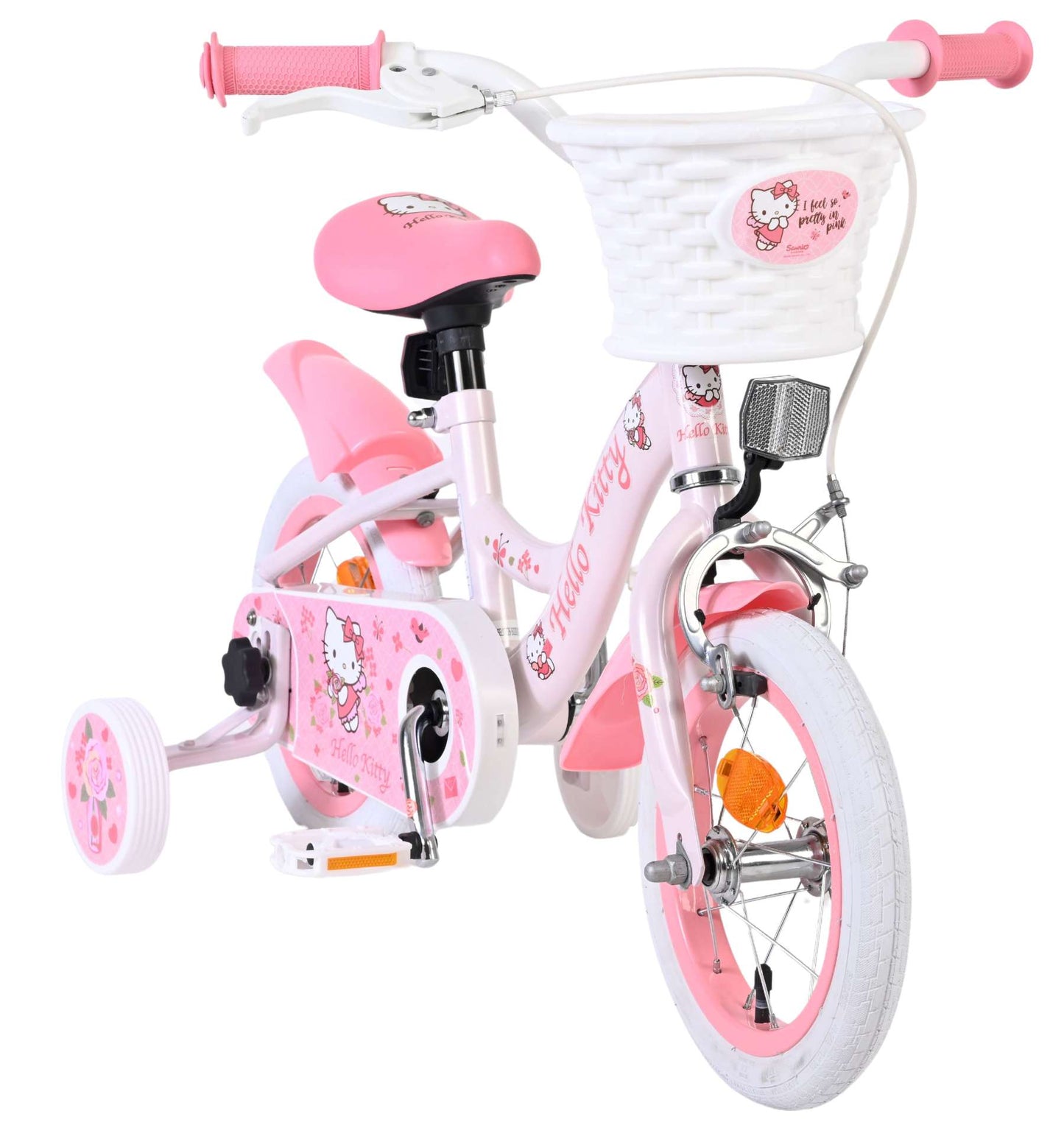 Hello Kitty Pink Barncykel 12 tum, Rosa - För barn 3-4 år