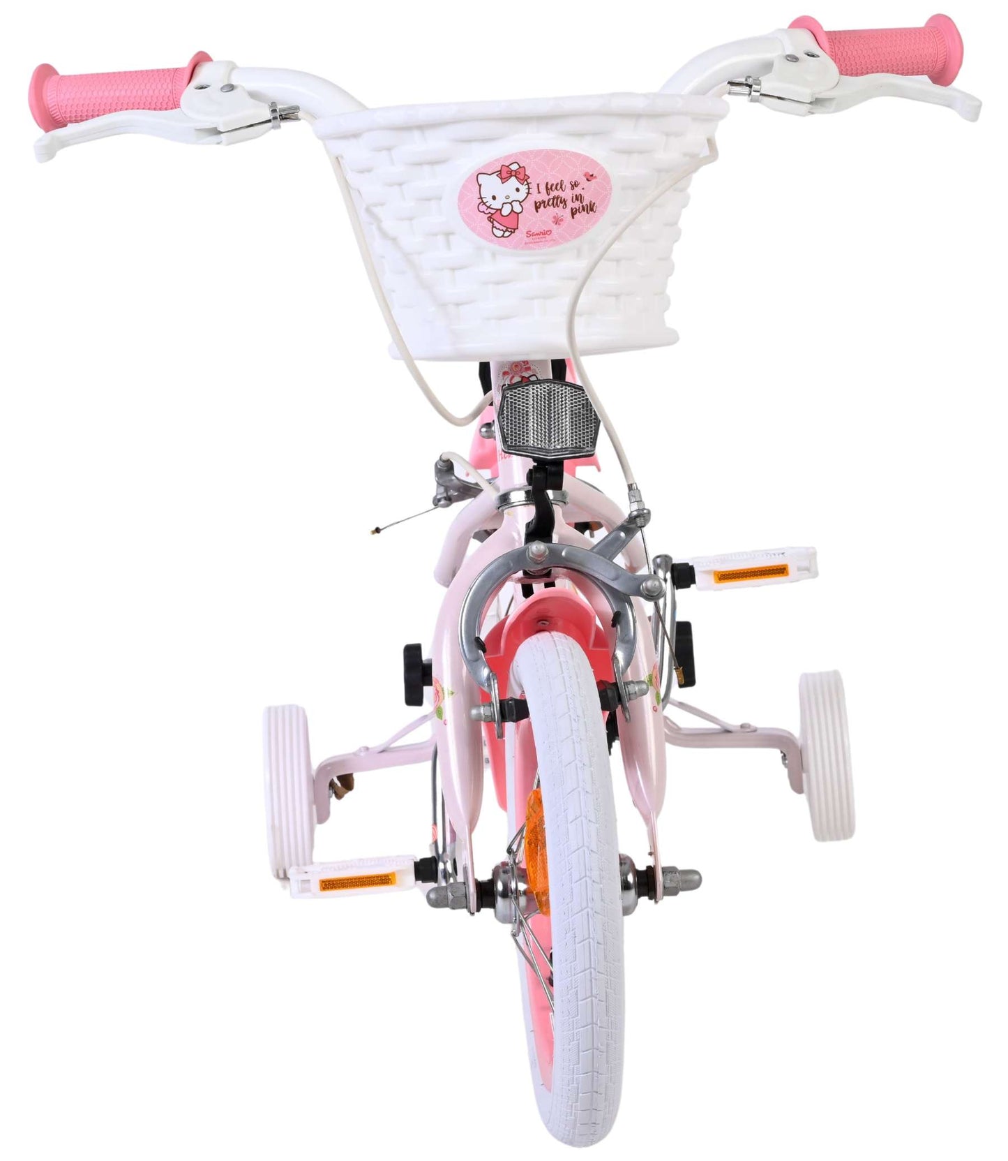 Hello Kitty Rosa 12 tum – Barncykel med två handbromsar