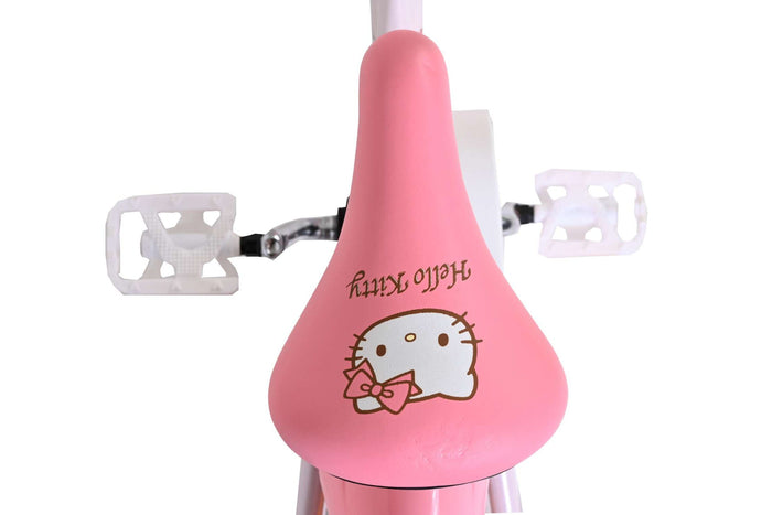 Hello Kitty 14 tum barncykel – Ljusrosa med korg | barncykel – För barn 3,5–5 år