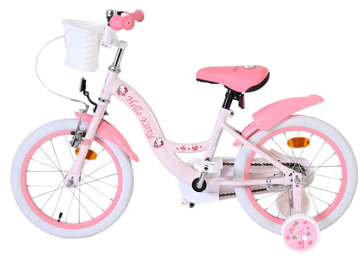 Volare Hello Kitty Barncykel 16 tum, Rosa - För barn 4-6 år