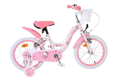 Hello Kitty Pink Barncykel 16 tum, dubbla handbromsar, Rosa - För barn 4-6 år