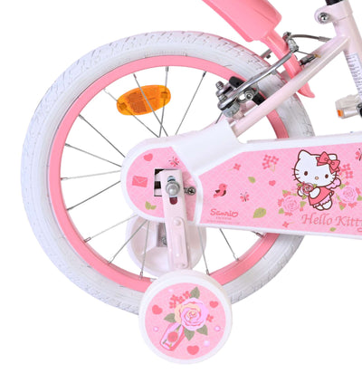 Hello Kitty Pink Barncykel 16 tum, dubbla handbromsar, Rosa - För barn 4-6 år