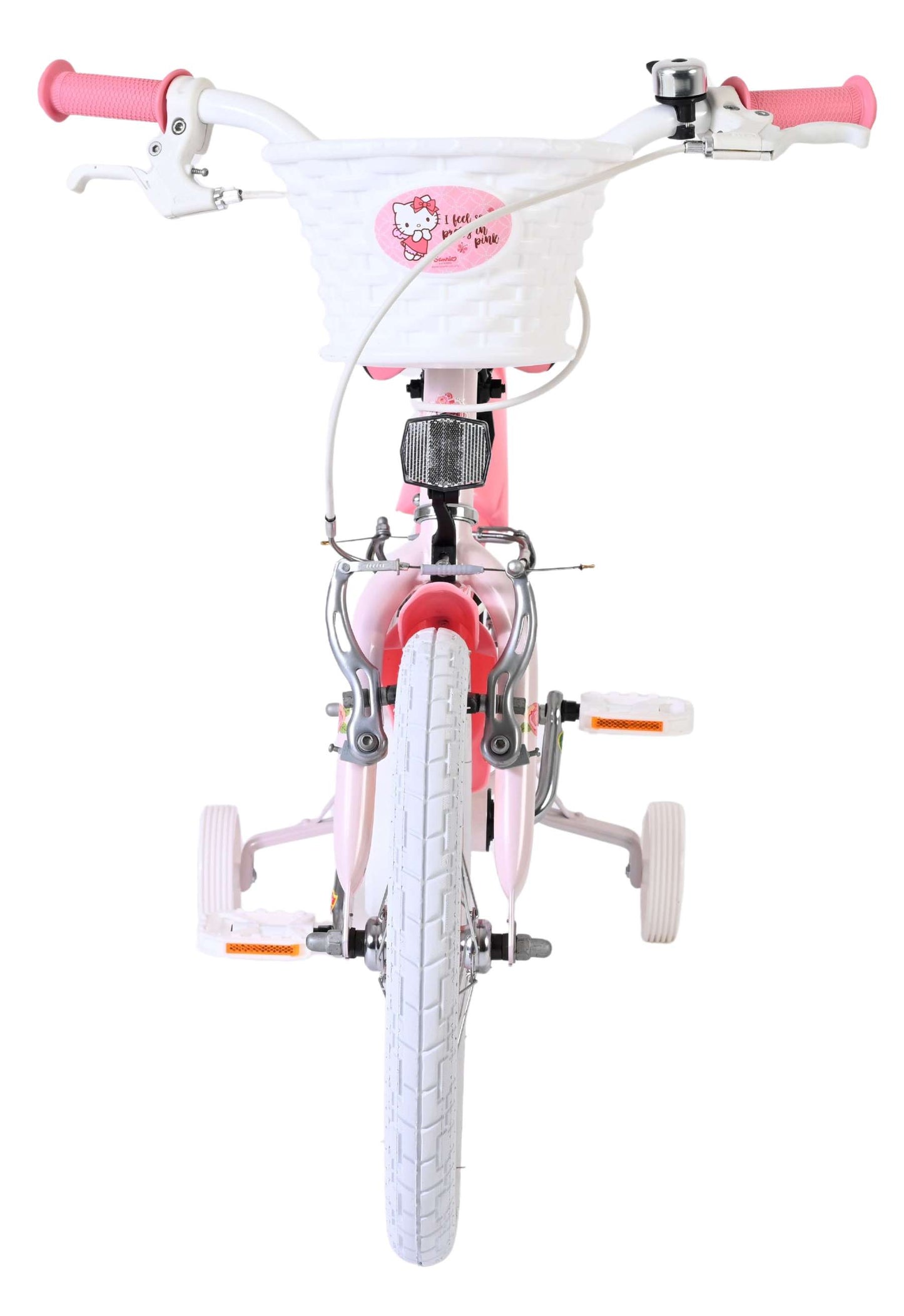 Hello Kitty Pink Barncykel 16 tum, dubbla handbromsar, Rosa - För barn 4-6 år