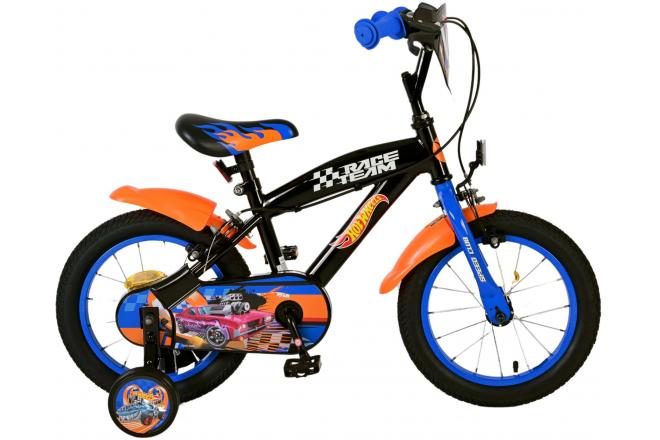 Hot Wheels Barncykel Två Handbromsar 14 tum, Svart - Lilla Cykelbutiken