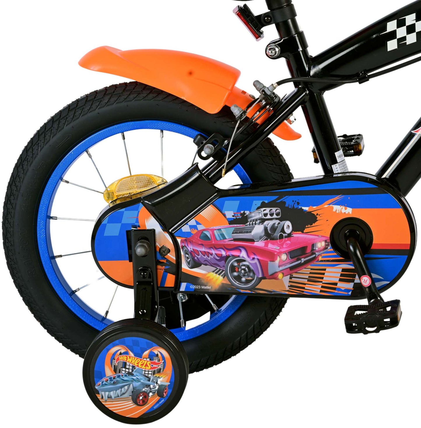 Hot Wheels Barncykel Två Handbromsar 14 tum, Svart - Lilla Cykelbutiken