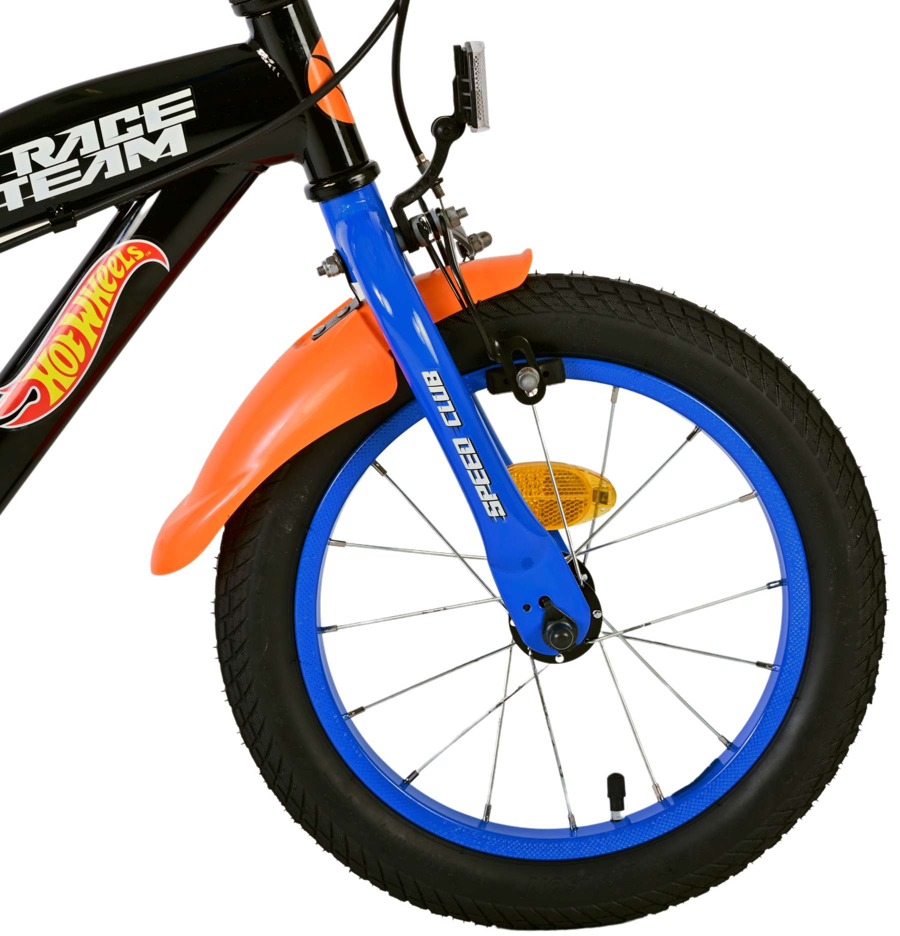 Hot Wheels Barncykel Två Handbromsar 14 tum, Svart - Lilla Cykelbutiken