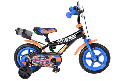 Hot Wheels Mag Wheels Barncykel 12 tum, Svart - För barn 3-4 år