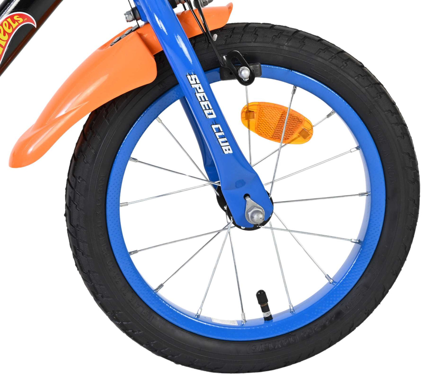 Hot Wheels Barncykel 14 tum, dubbla handbromsar, Svart - För barn 5-5 år
