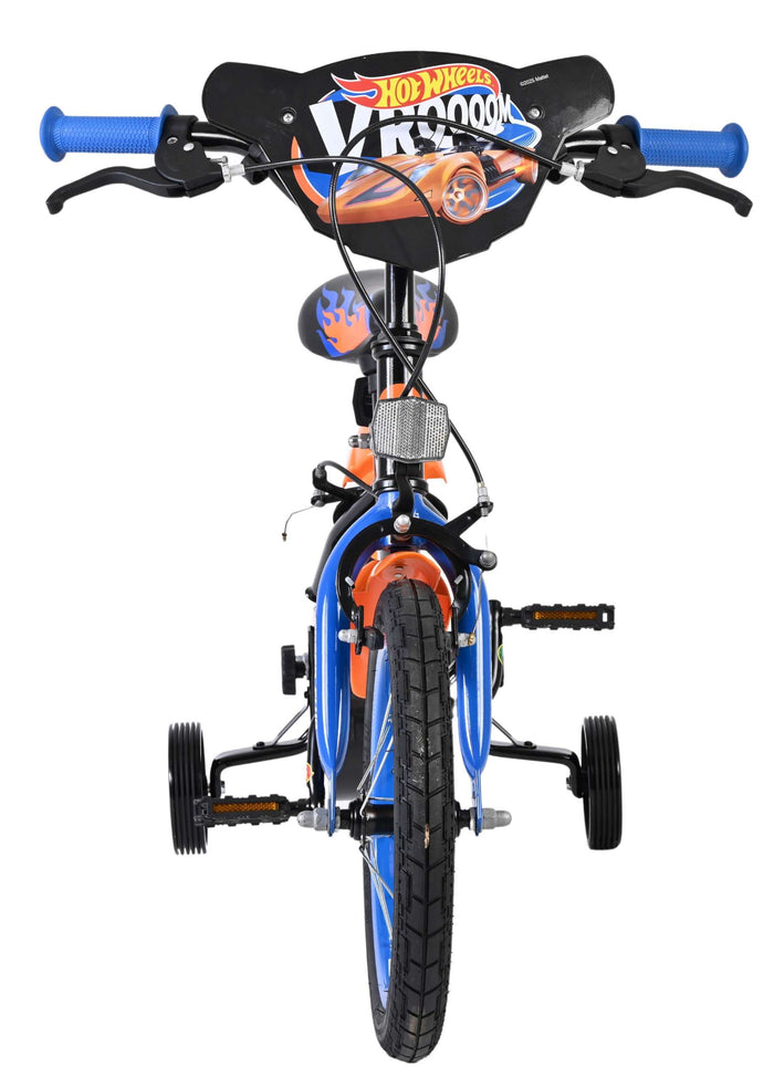 Hot Wheels Barncykel 14 tum, dubbla handbromsar, Svart - För barn 5-5 år