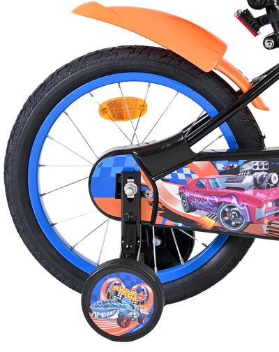 Hot Wheels Barncykel 16 tum, Svart - För barn 4-6 år