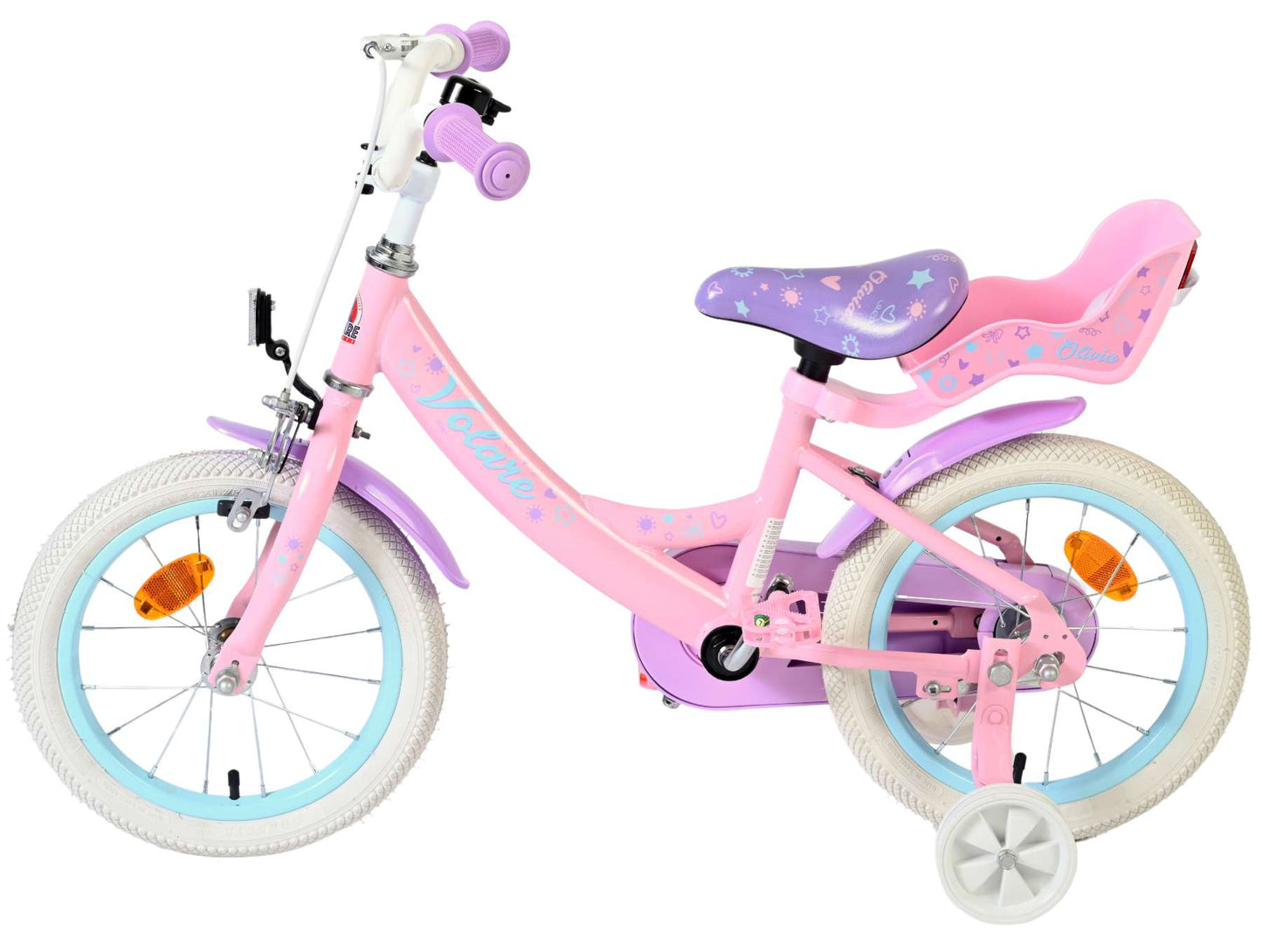 Volare Olivia 14 tum barncykel – För barn 3-5 år