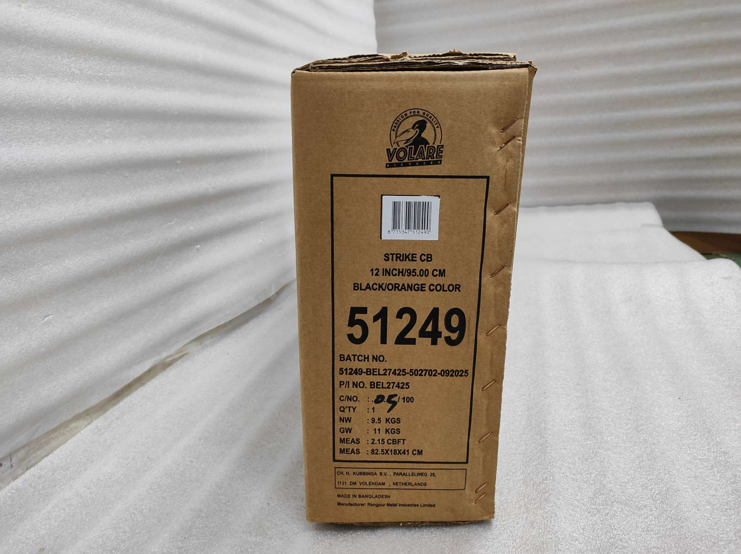 Volare Strike Barncykel 12 tum, Orange - För barn 3-4 år