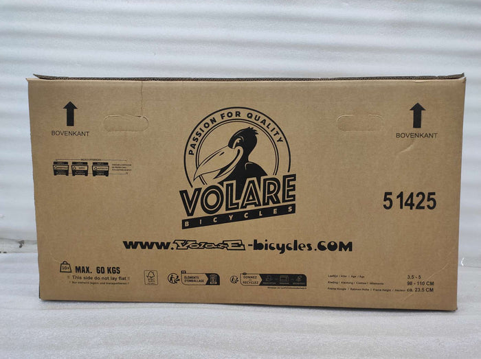 Volare Strike Barncykel 14 tum, dubbla handbromsar, Orange - För barn 5-5 år
