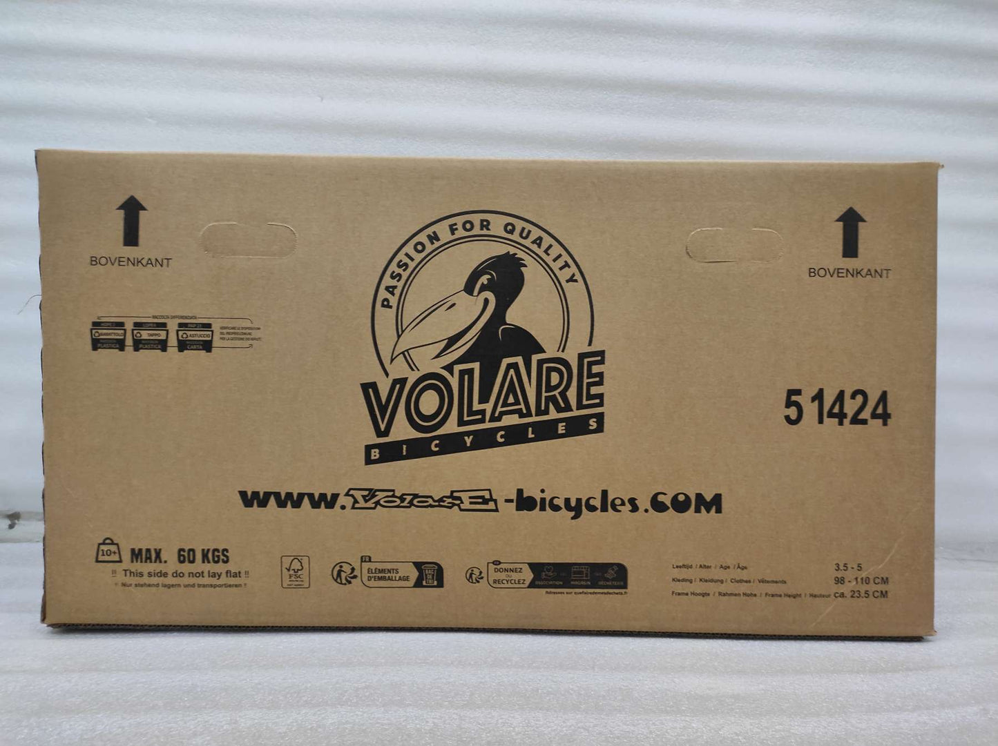 Volare Strike Barncykel 14 tum, Orange - För barn 5-5 år