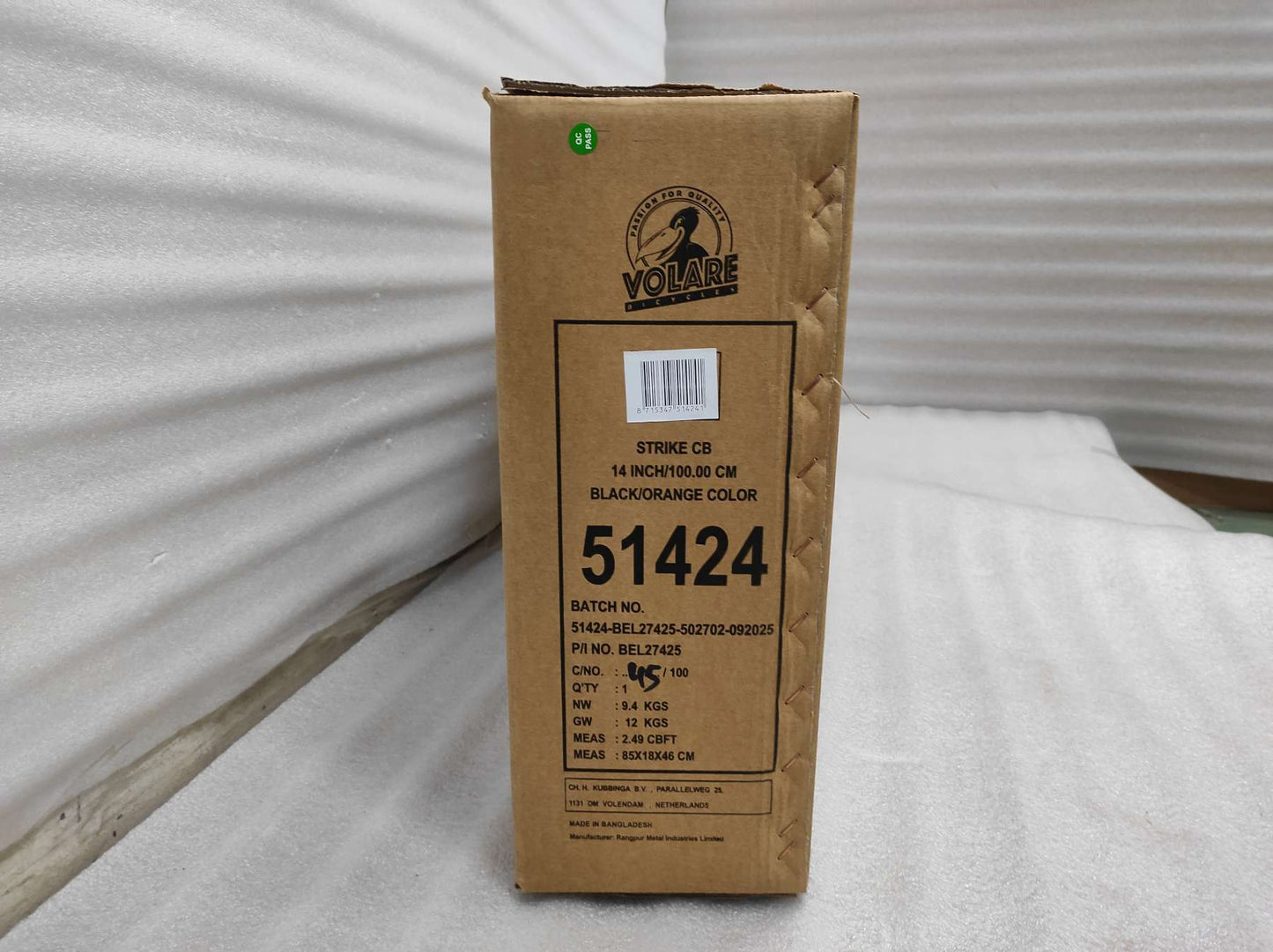 Volare Strike Barncykel 14 tum, Orange - För barn 5-5 år