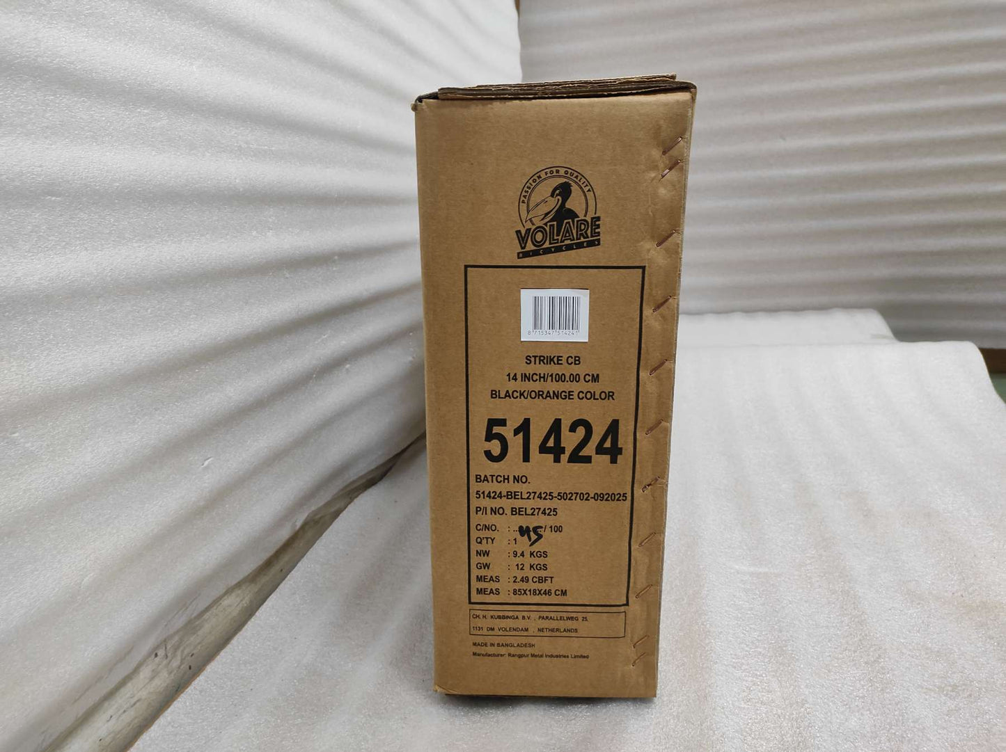 Volare Strike Barncykel 14 tum, Orange - För barn 5-5 år