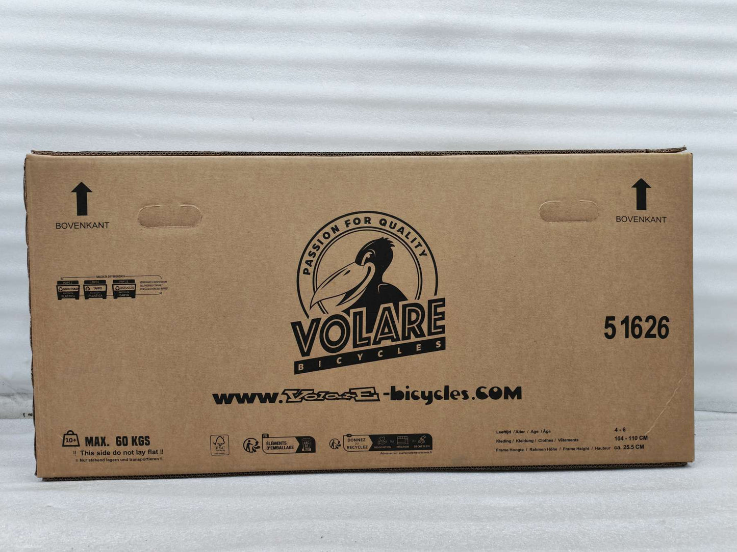 Volare Strike Barncykel 16 tum, Orange - För barn 4-6 år