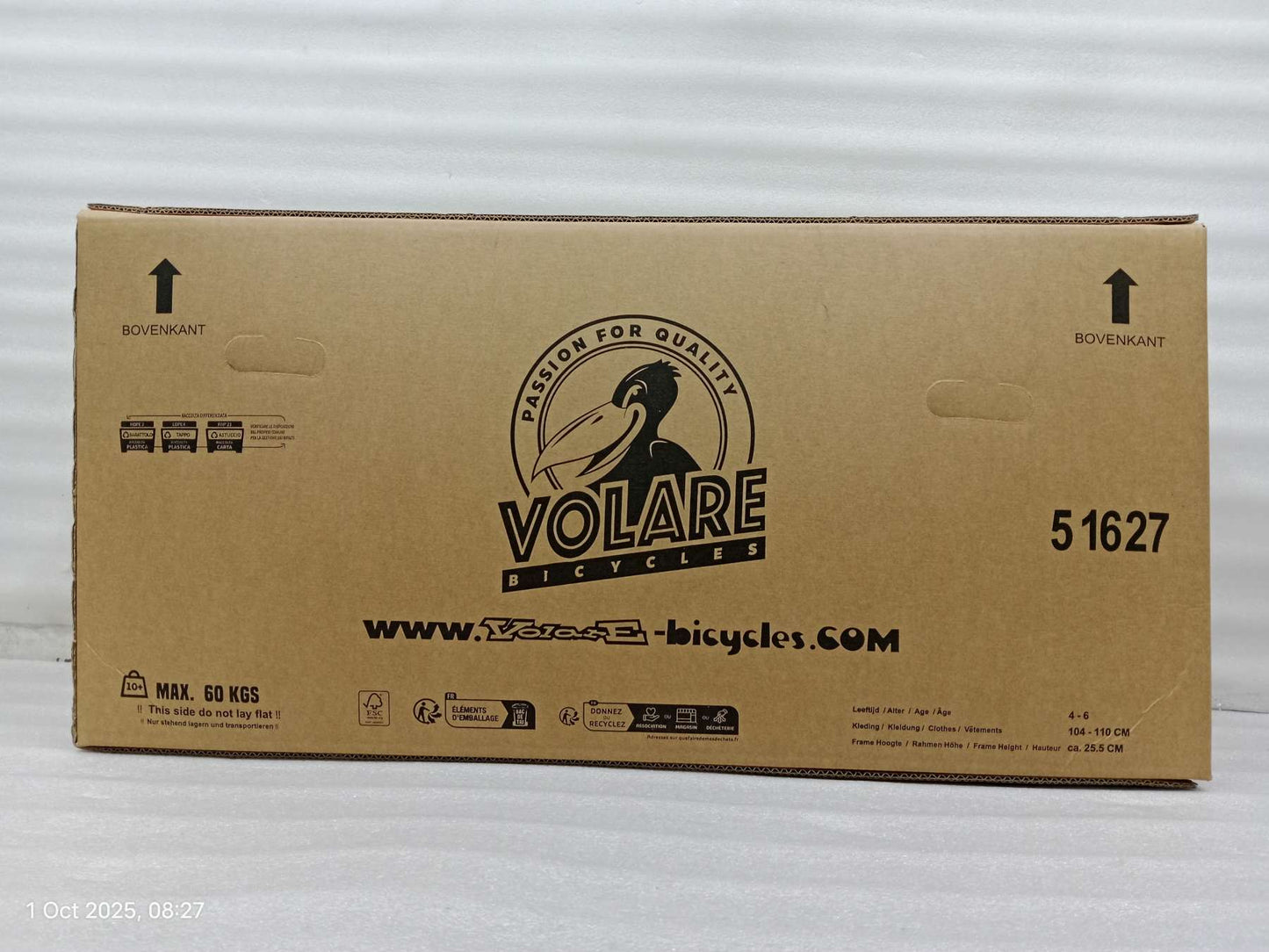 Volare Strike Barncykel 16 tum, dubbla handbromsar, Orange - För barn 4-6 år