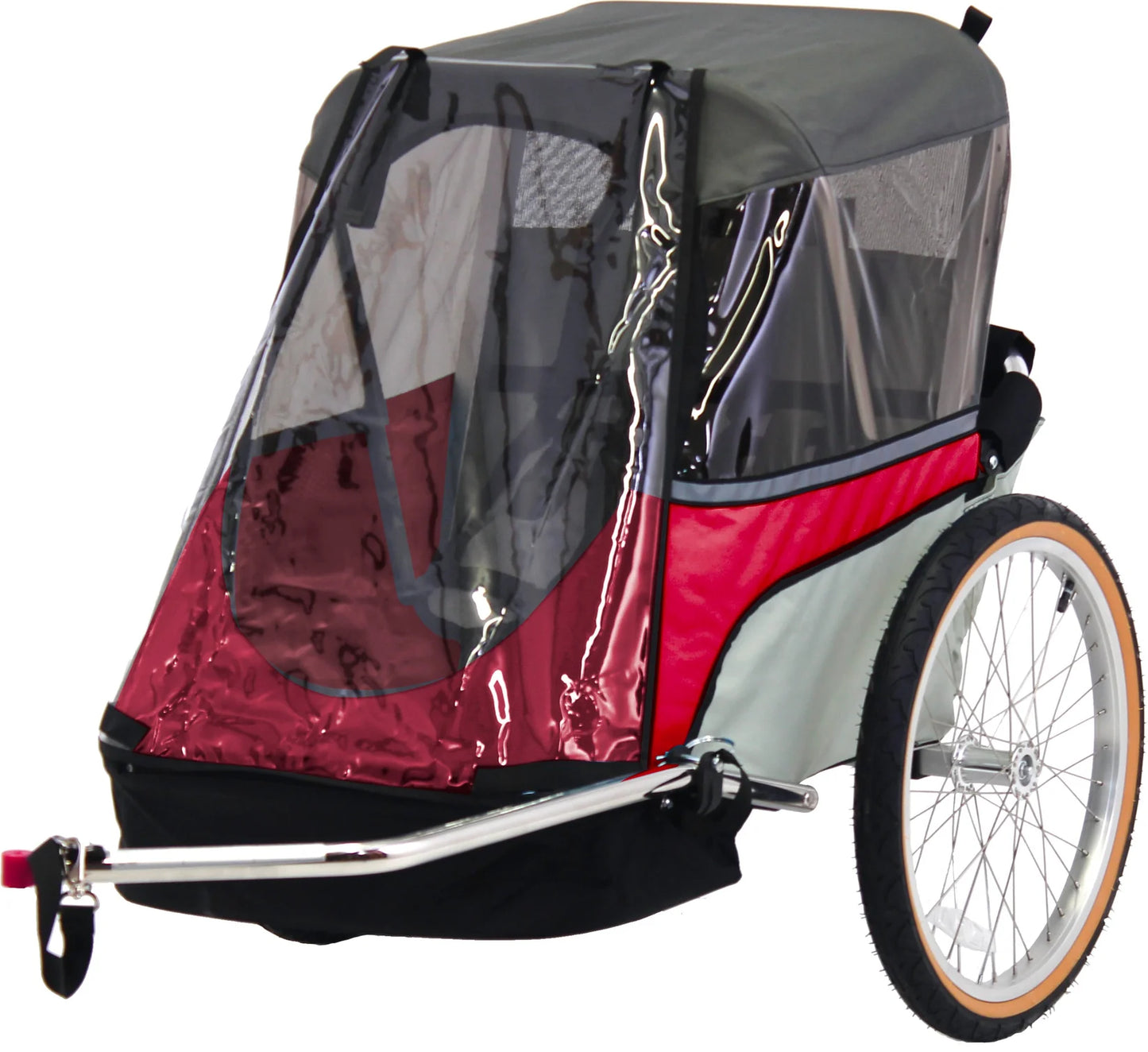 Wike Junior Cykelvagn för Barn – 2 Sits, Hopfällbar