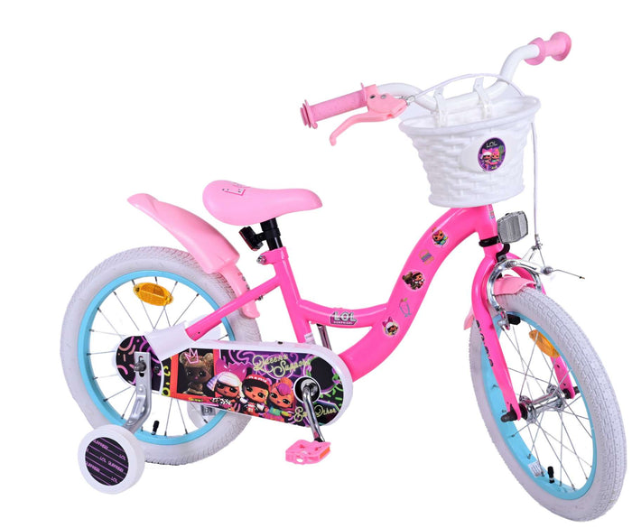 LOL Barncykel 16 Tum, Stödhjul - För barn 4-6 år