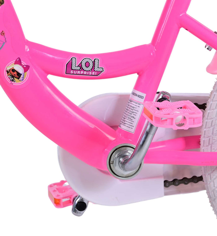 LOL Barncykel 16 Tum, Stödhjul - För barn 4-6 år