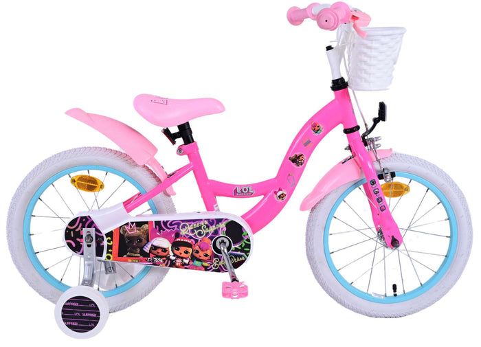 LOL Barncykel 16 Tum, Stödhjul - För barn 4-6 år