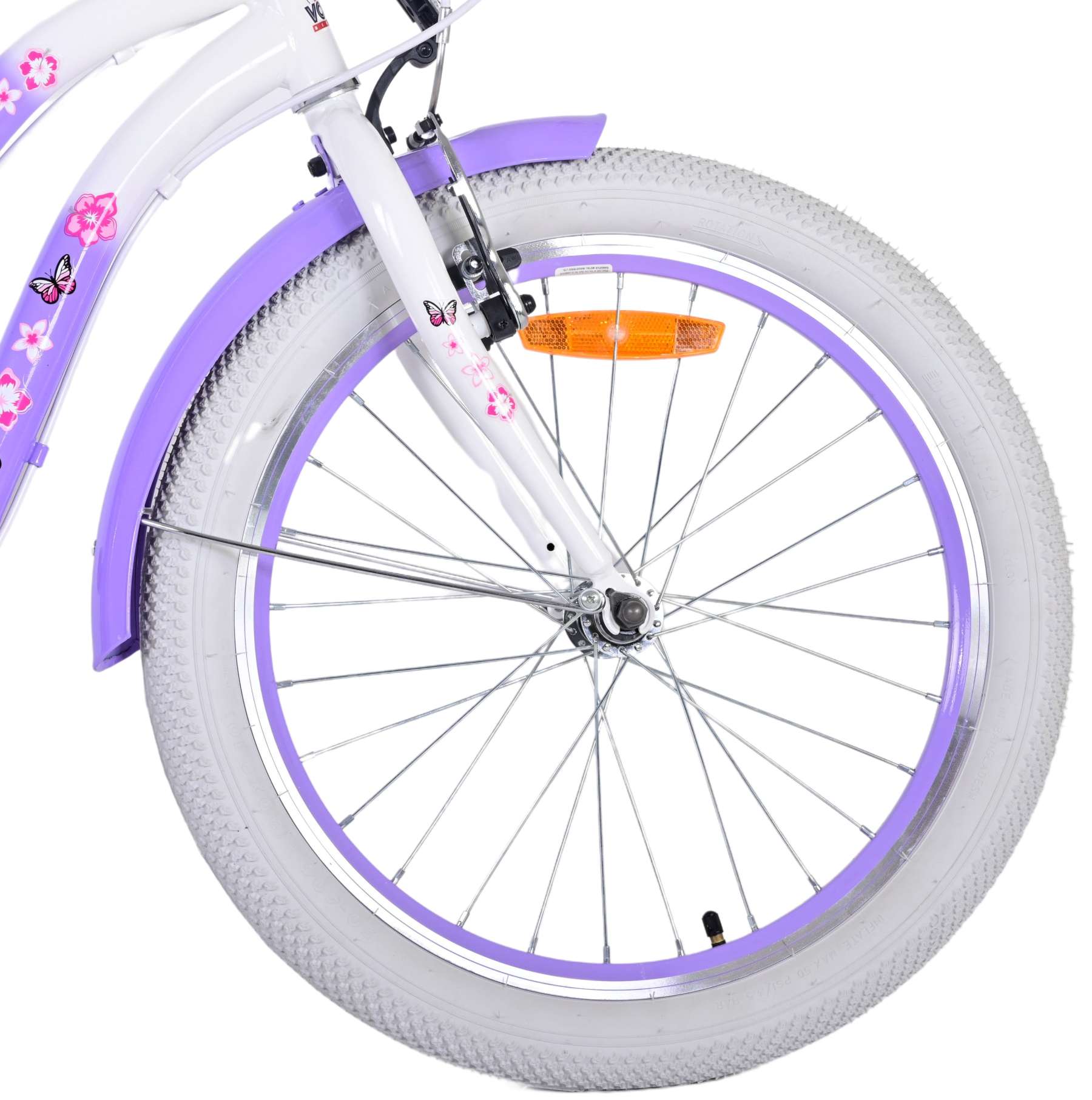 Volare Lovely Barncykel 20 tum, Lila 7 Växlar - Lilla Cykelbutiken