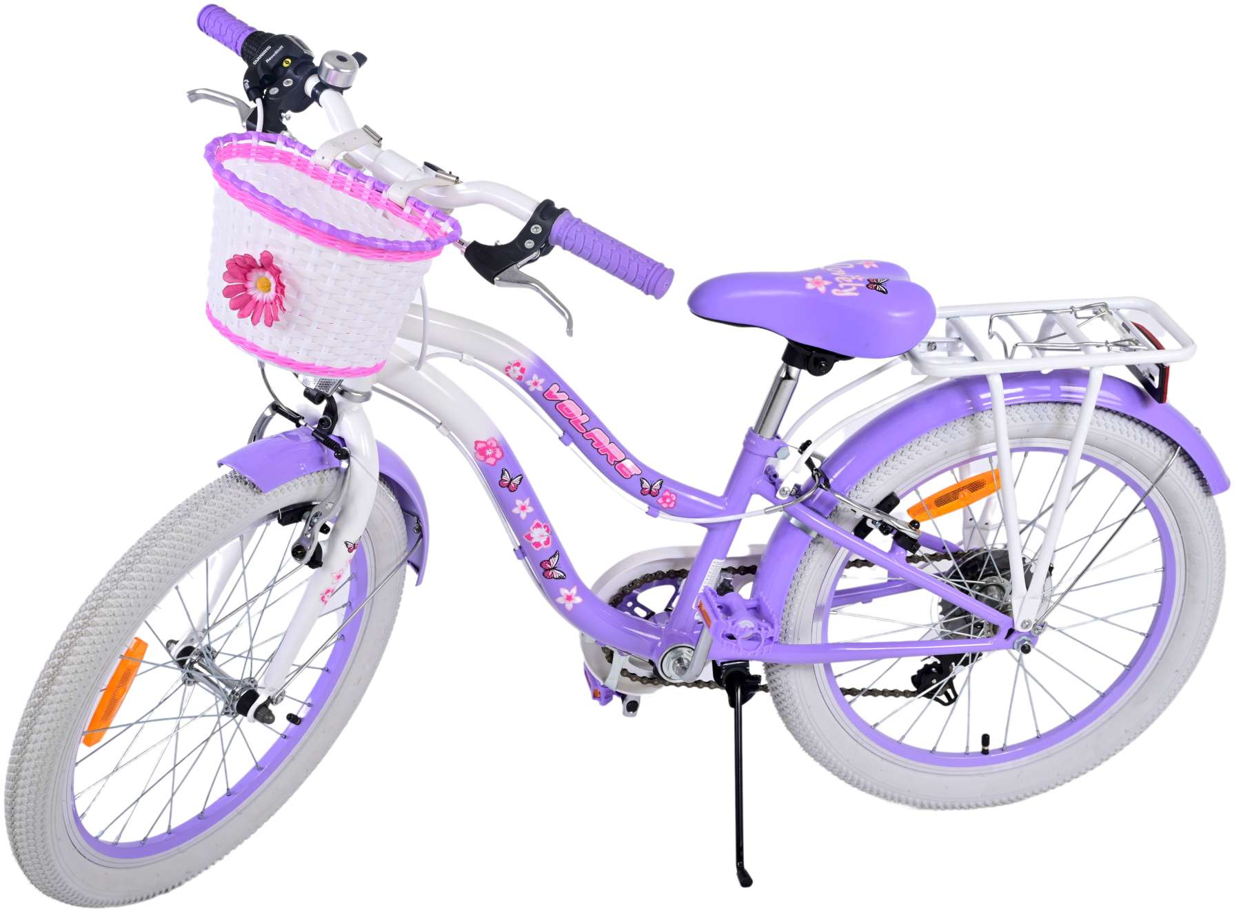 Volare Lovely Barncykel 20 tum, Lila 7 Växlar - Lilla Cykelbutiken