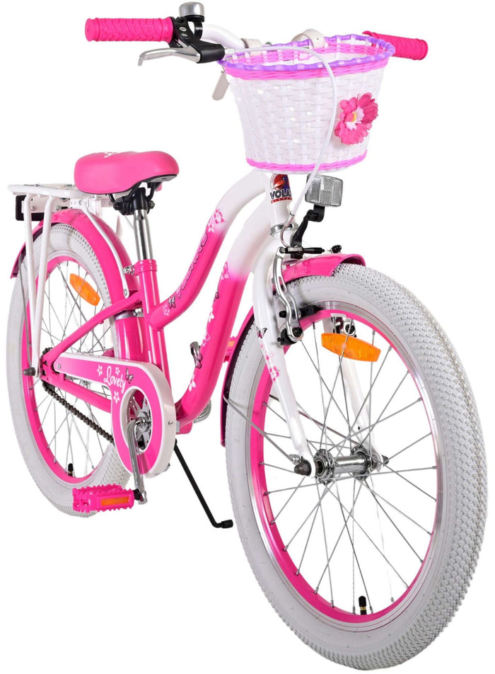 Volare Lovely Barncykel 20 tum, Rosa - Lilla Cykelbutiken
