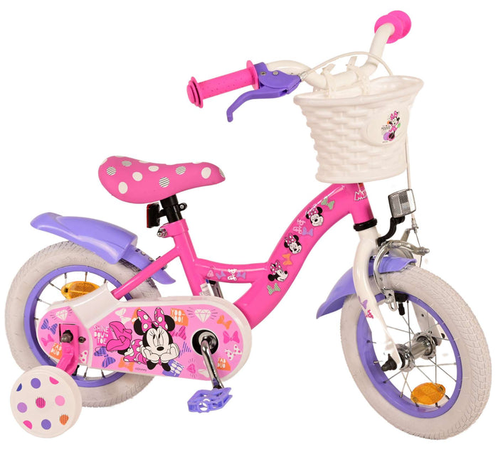 Minnie Barncykel 12 tum, Rosa - Lilla Cykelbutiken