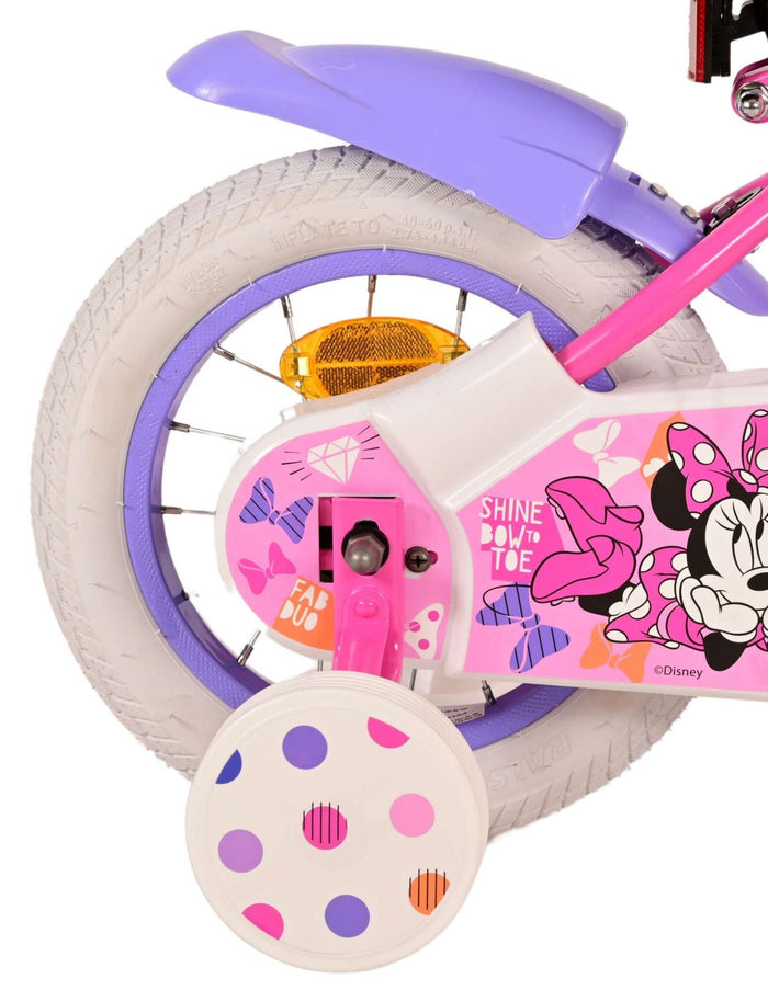 Minnie Barncykel 12 tum, Rosa - Lilla Cykelbutiken