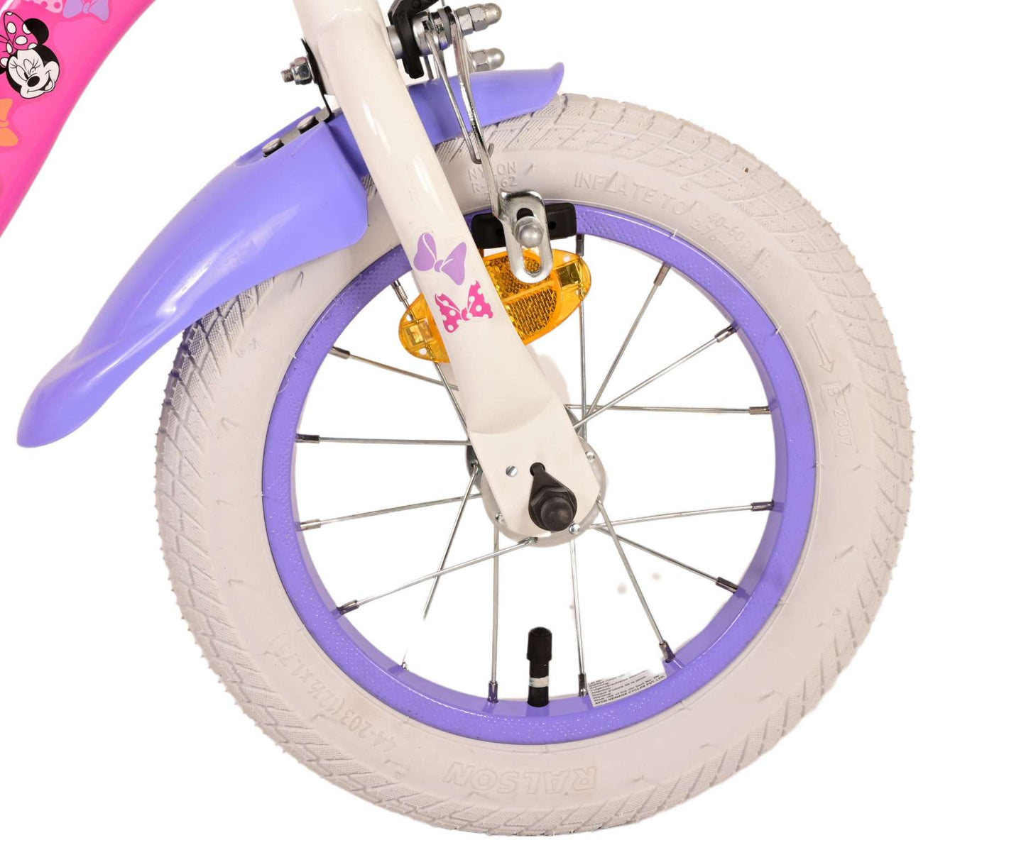 Minnie Barncykel 12 tum, Rosa - Lilla Cykelbutiken