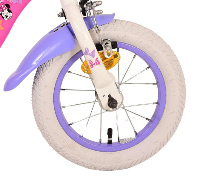 Minnie Barncykel 12 tum, Rosa - Lilla Cykelbutiken