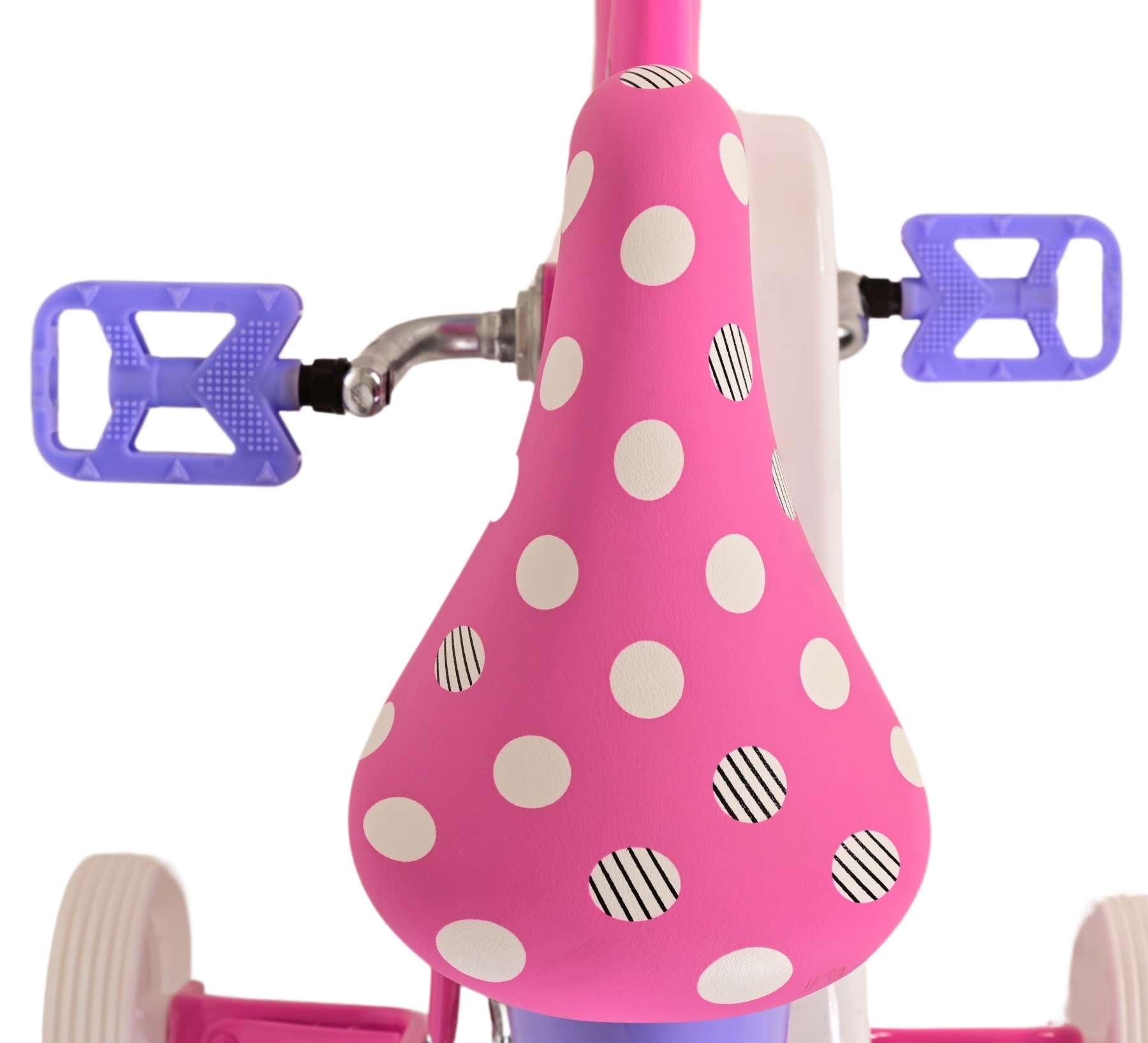Minnie Barncykel 12 tum, Rosa - Lilla Cykelbutiken