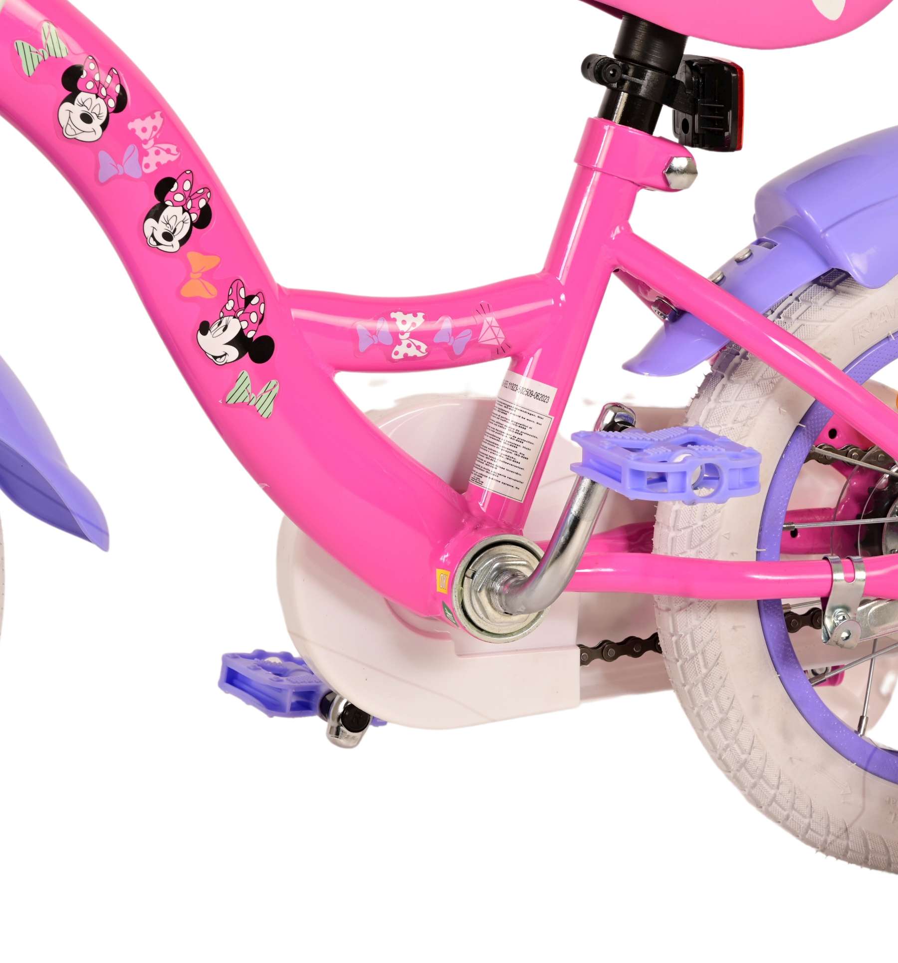 Minnie Barncykel 12 tum, Rosa - Lilla Cykelbutiken