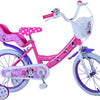 Minnie Barncykel Två Handbromsar 16 tum, Rosa - Lilla Cykelbutiken