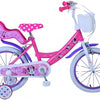 Minnie Barncykel Två Handbromsar 16 tum, Rosa - Lilla Cykelbutiken